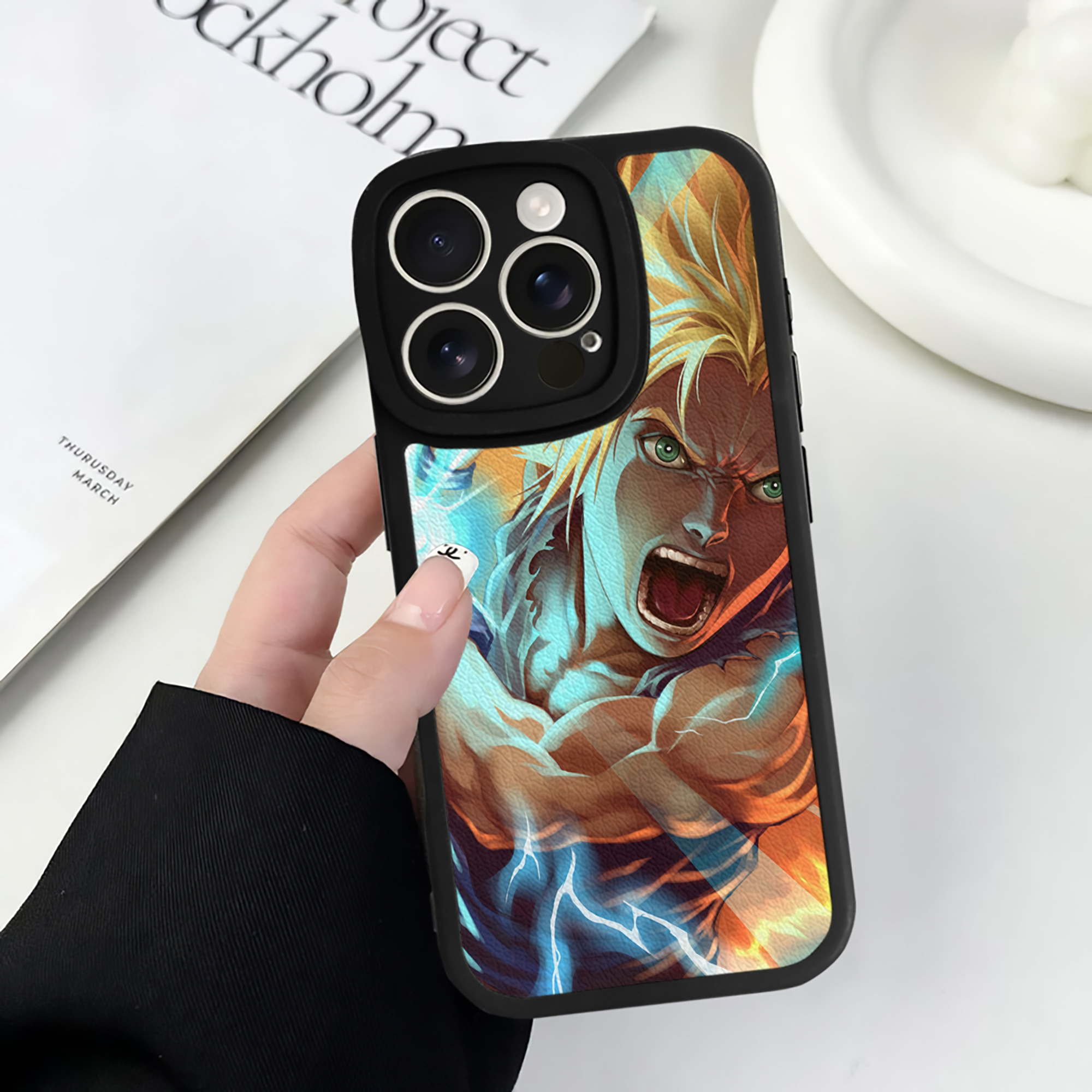 （画像用） ドラゴンボール DRAGON BALL 【iPhone 16シリーズ対応】シリコンスマホケース（レザー調） 材質：シリコン